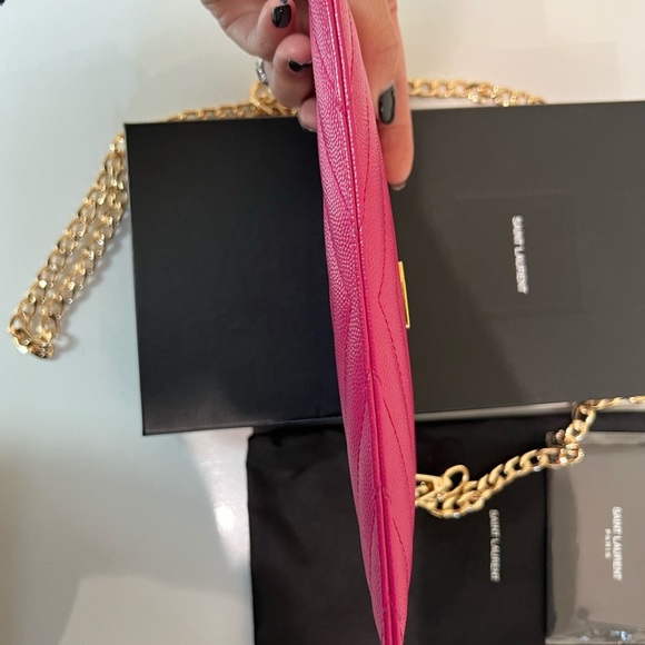 Reserved - Yves Saint Laurent monogram pink clutch and crossbody - Picture 5 of 12